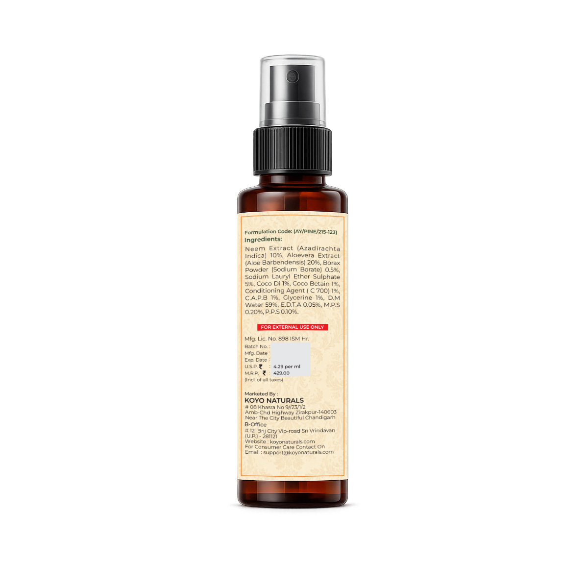 Neem Face Wash & Neem Spray Combo - Image 4